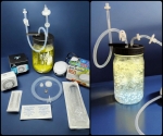 Active Air Infused Complete XL Liquid Culture System  liquid culture kit, mushroom growing kit, Midwest liquid culture, spore syringe, liquid mycelium, mushroom cultivation, mycology supplies, high-density filter, injection port, large culture jar, spawn bag, substrate jar, pressure sterilized, grow mushrooms, mushroom growing supplies, XL liquid culture solution, mycelium growth, mycology beginners, clone jar, active air, air infused, liquid culture, culture system