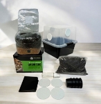 All-in-One Mushroom Monotub Starter Grow Kit (6 LBS) Cultivating mushrooms, large quantities, all-in-one grow bag, alternative cultivation methods, All-in-One Bags, minimal space, bountiful harvest, Easy and Convenient, High-Quality Ingredients, Sustainable, environmentally friendly, multiple harvests, fresh mushrooms,inject spores, liquid culture, colonization, substrate, Wild Horse Manure Booster, pressure sterilized, autoclave, .5 Micron filter bag, pre-sterilized mushroom growing kit, substrate, grain, filter Patch, home growers, mushroom spores, mycelium, warm and humid environment, mushroom species, fresh mushrooms, beginners, 6 lbs, mushroom starter bag, mushroom monotub kit