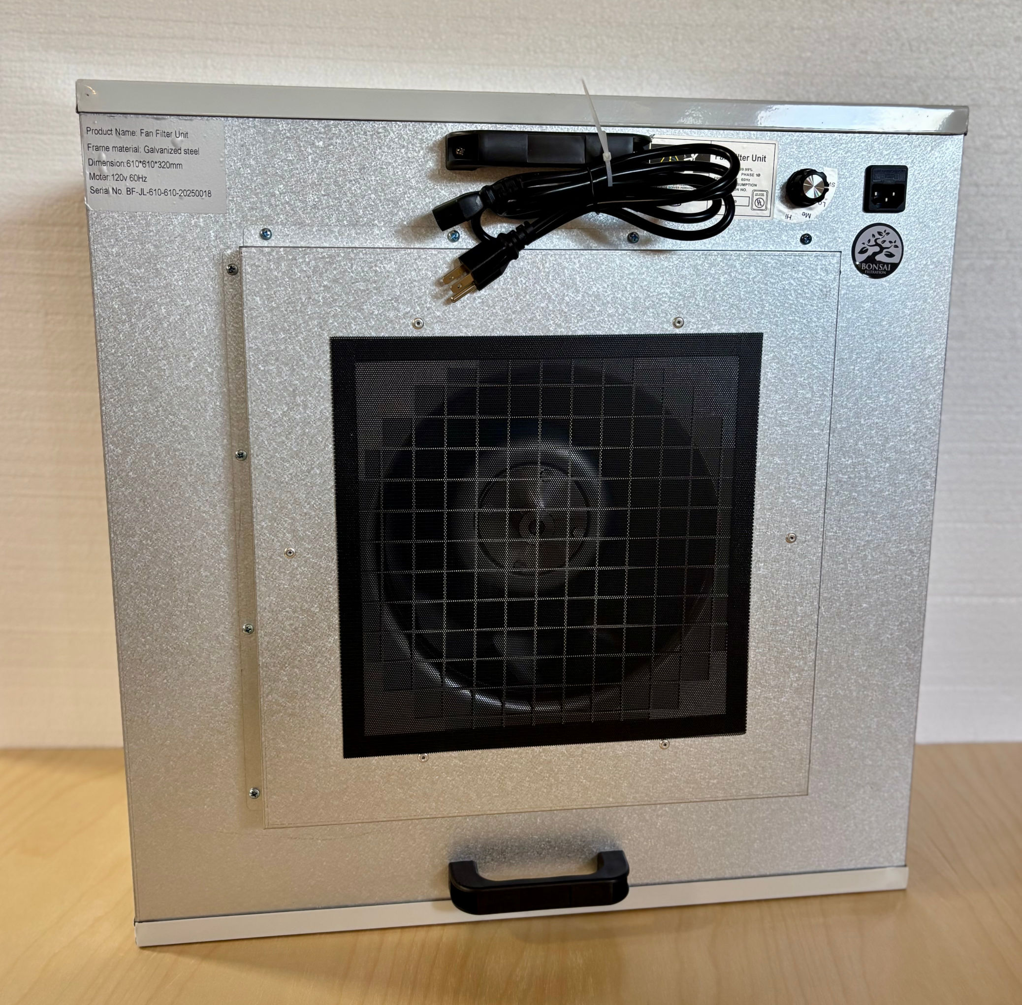 2x2 HEPA Flow Hood Fan Filter Unit 120V | Midwest Grow Kits
