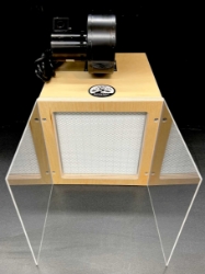 Bonsai 99.99% HEPA Horizontal Laminar Flow Hood with Natural Clear Coat Finish, providing a sterile, contamination-free workspace for mushroom cultivation and laboratory applications.