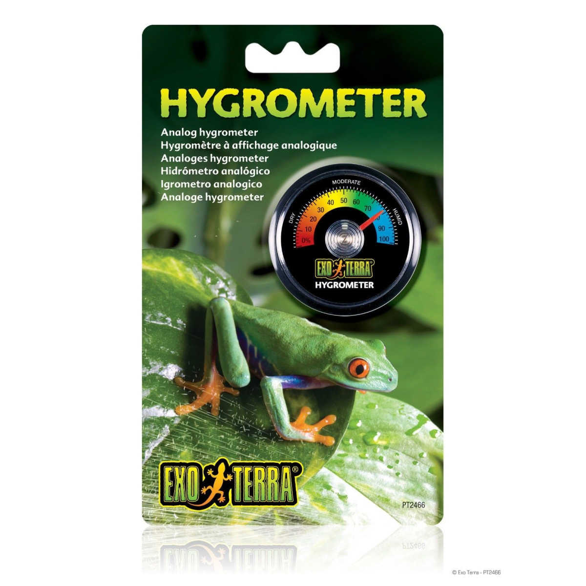 Exo-Terra Analog Hygrometer Humidity Gauge 