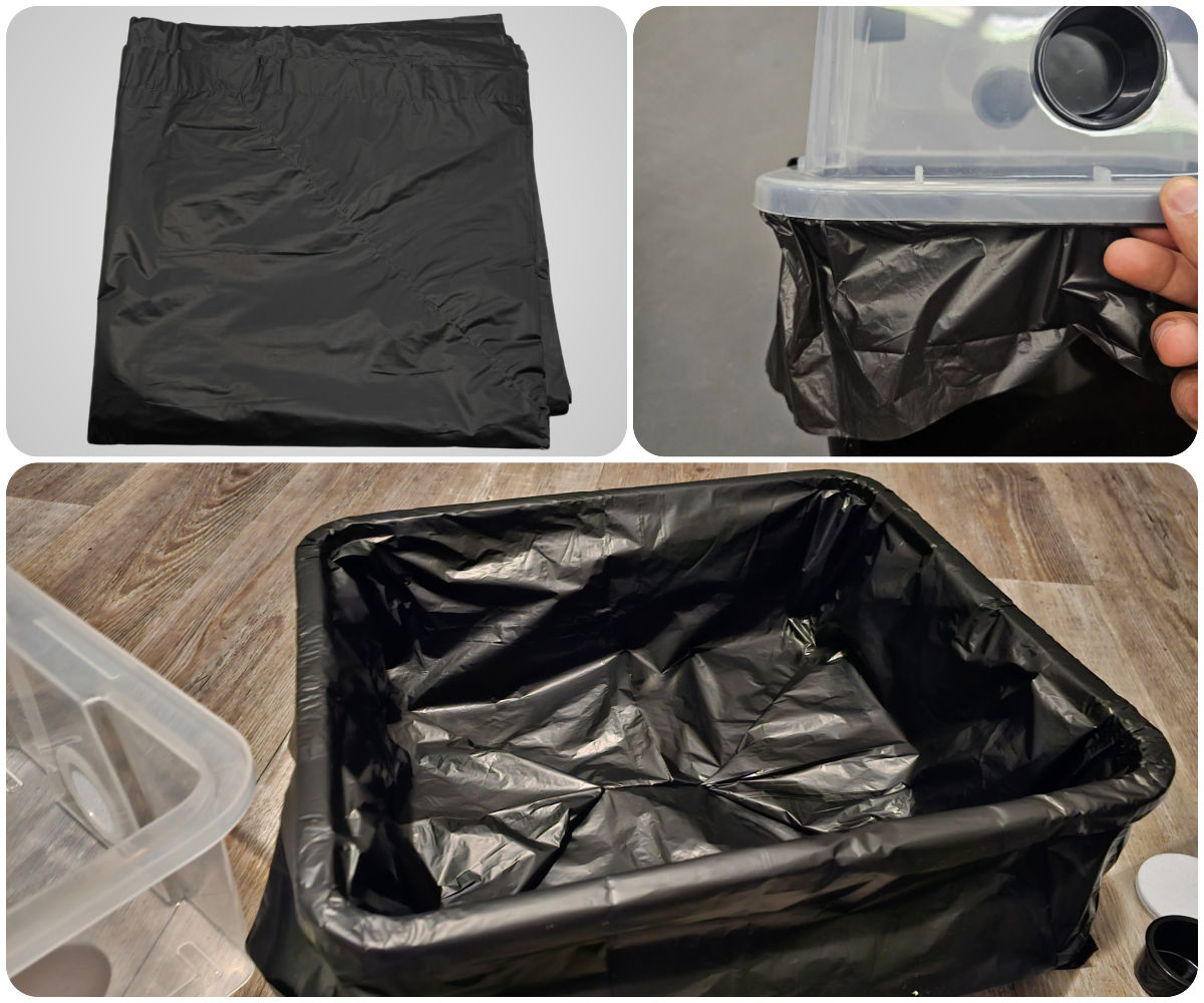 Medium Pre-Cut Monotub Liners (3-Pack) Fits Medium 44Q Monotub & More Monotub, liner, pre-cut, durable, reusable, UV-C sterilized, plastic bag, mushroom cultivation, contamination protection, insulation, consistent temperatures, humidity levels, food safe, tear-resistant, puncture-resistant, sterile environment, controlled environment, mushroom harvest