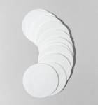 Microppose 90mm Synthetic Filter Disc for Wide Mouth Jars 0.2 micron (12-Pack) 5-grain Jars, synthetic filter discs, exceptional filtration capabilities, thick filter discs, reusable filter discs, 0.2 microns filtration level, highest filtration, self-healing injection port, RTV high temp silicone, durable injection port, Tyvek wide mouth synthetic filter disk, mycology, mushroom cultivation, high-density polyethylene material, small injection port, contamination prevention, gas exchange, proper air flow,