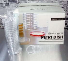 Microppose Petri Dishes 90mm x 15mm Plates With Vented Lid, Polystyrene Sterile (500-Pack Case) petri dishes, 90mm petri dishes, sterile petri dishes, petri dishes with vented lid, lab petri dishes, 90mm x 15mm plates, 500 pack petri dishes, disposable petri dishes, sterile lab plates, microbiology petri dishes, sterile culture dishes, petri dishes for labs, laboratory petri plates, petri dish pack, biology lab supplies, culture plates