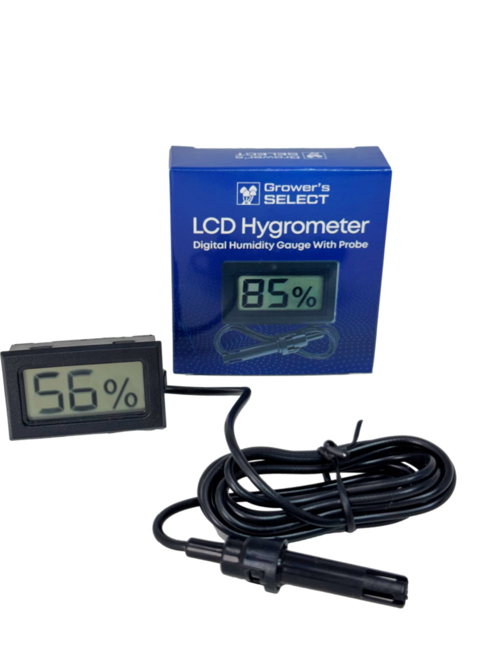 Termómetro Digital Mini Con Pantalla LCD - Mide Temperatura Y Humedad Para Interiores, Sótano O Invernadero