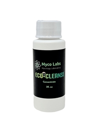 Myco Labs ECO-CLEANSE Anti-Bacteria & Mold Inhibitor Spray Concentrate (2oz)   Myco Klen Kleanse Mist, non-toxic disinfectant, natural cleaning solution, mycelium-safe cleaner, mushroom-friendly cleanser, ionic bonded sodium, pathogen eliminator, mycology cleaning product, mold prevention, safe mushroom grow, shelf-stable disinfectant, white blood cell chemical, versatile cleansing solution, bacteria-free grow tent, bulk grow mold protection, COVID-19 sanitizer.