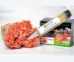 Close-up of a clear liquid culture syringe labeled ‘Myco Labs Liquid Culture Syringe’ placed next to a vibrant cluster of bright pink oyster mushrooms with layered caps