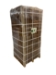 A tall, shrink-wrapped pallet containing 220 5kg Gro Med compressed coir bricks, tightly stacked and secured with plastic wrap and strapping