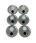 Wide Mouth Jar Cultivation Lids with Injection Port (6-Pack)  wide mouth cultivation lids 6-Pack, 90mm jar, grain spawn, liquid culture, synthetic filter, 0.2 Micron filtration, injection port, self-healing, 3M adhesive, seamless fit, canning jar, fresh air, unwanted contaminants, continuous flow, multiple inoculations, plastic lids